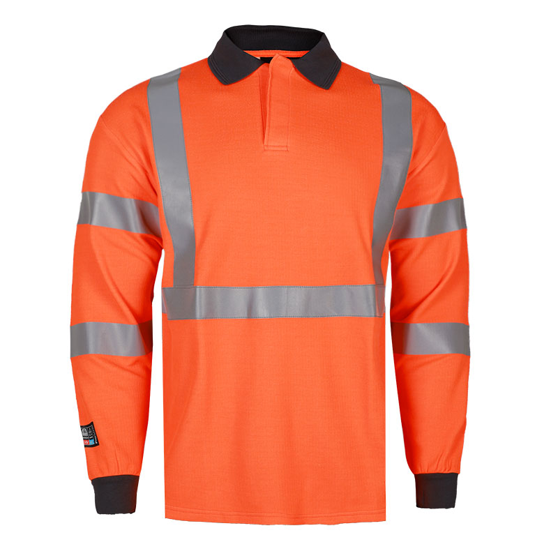 hi-vis orange Multinorm Polo Shirt